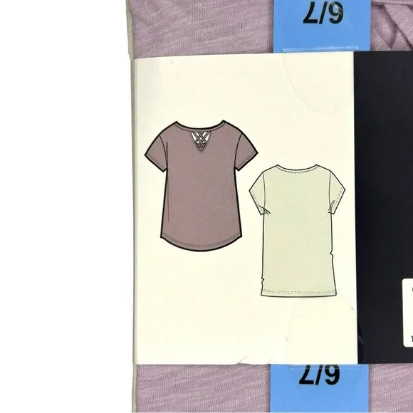 GAP Girl's 2 Pack Short Sleeve Soft Graphic Logo Cut Out Back Tee Size 4/5 & 6/7 - Picture 6 of 8